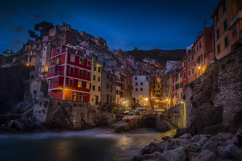 Evening in Riamaggiore, Cinque Terre, Italy. Photo: John Einar Sandvand
