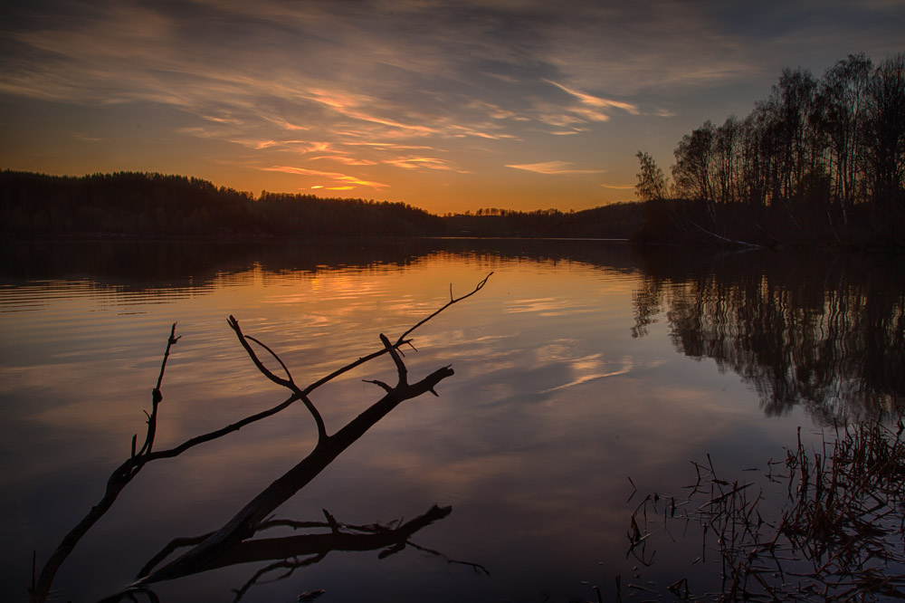 Sunset at the Årungen lake. Photo: John Einar Sandvand